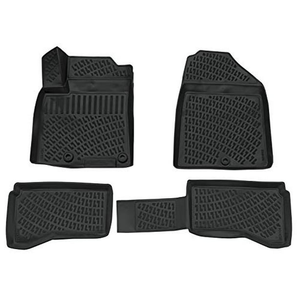 All Weather Protection for Vehicle,Black PantsSaver Custom Fits Car Floor Mats for Hyundai Ioniq 2021,Front & 2nd Seat Heavy Duty Floor Mats 4PC 